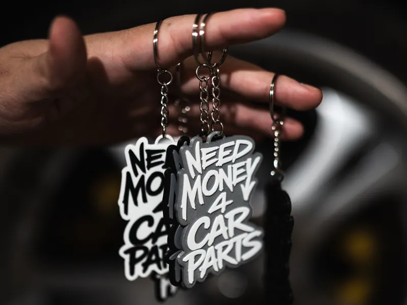 "Need Money 4 Car Parts" Keychain