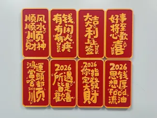 2026马年吉祥冰箱贴8款