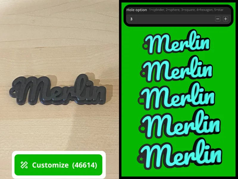 Name Keychain Generator