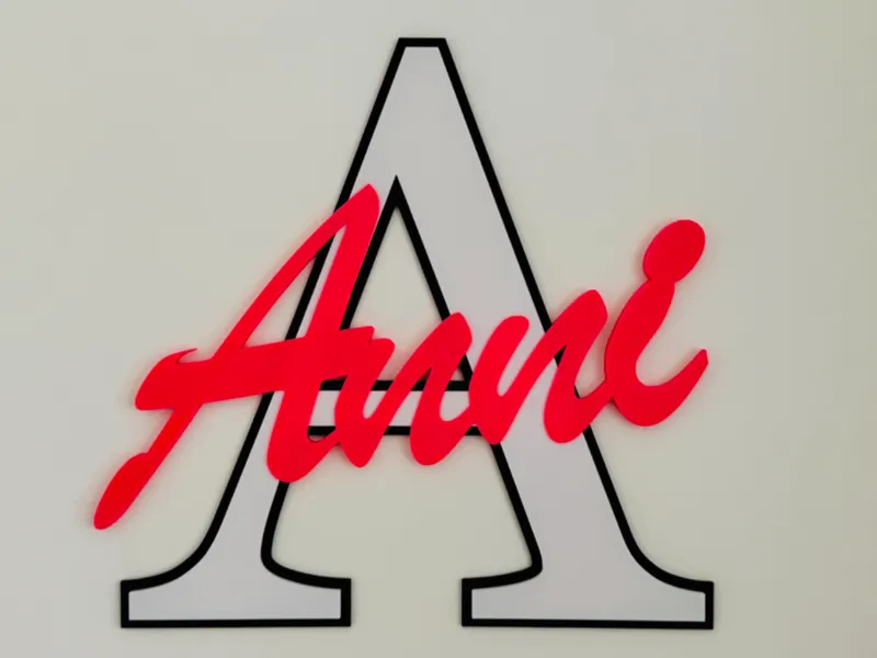 Namensschild Türschild im College-Style Anni