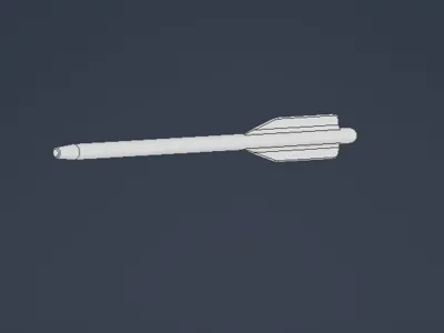 crossbow pistol bolt with nail tip