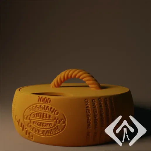 Box in the shape of Parmigiano Reggiano