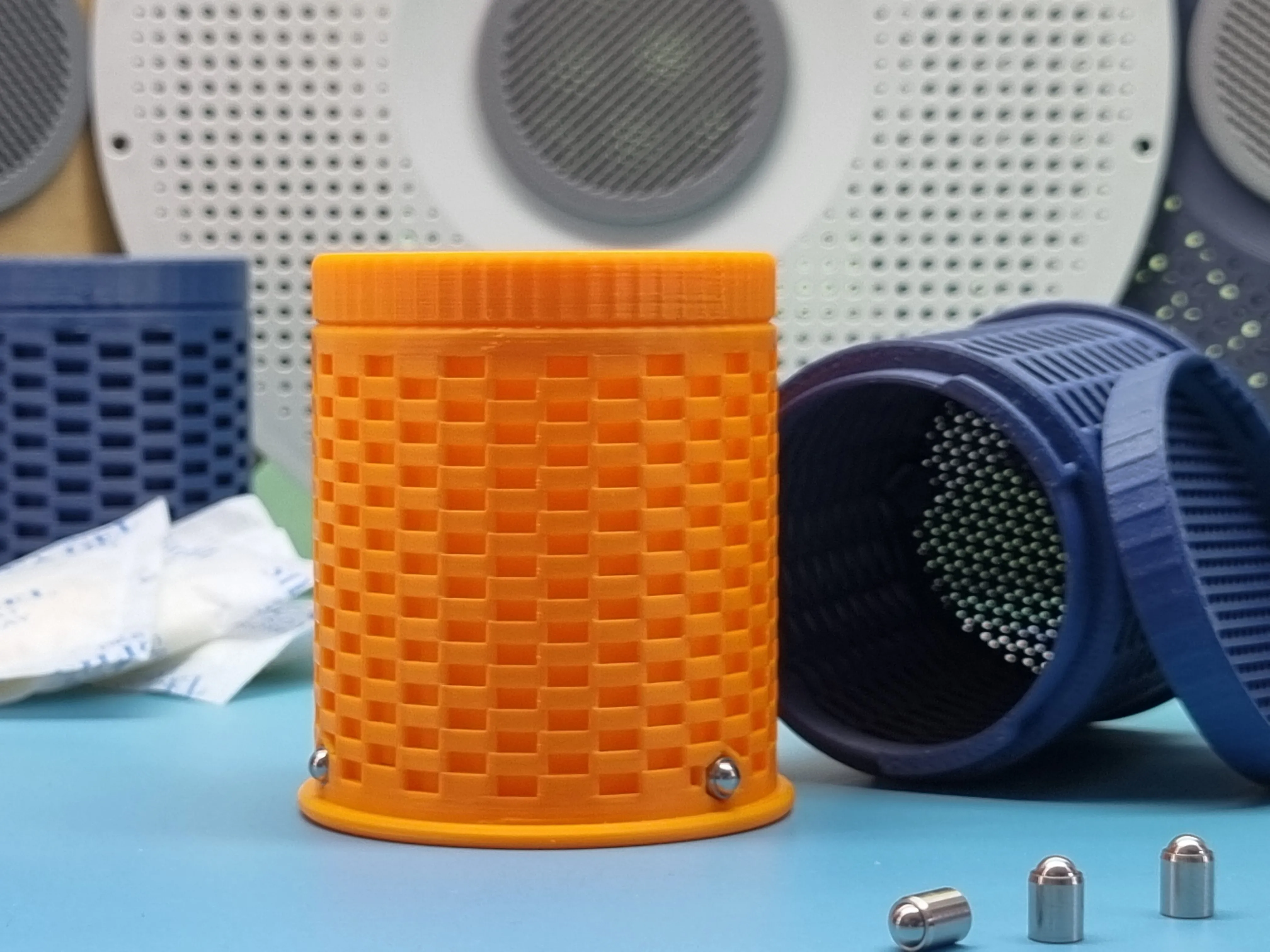 Square 3d Printable Parametric Spring Parametric Ball Spring Desiccant Spool Insert - Free 3D Print Model ...