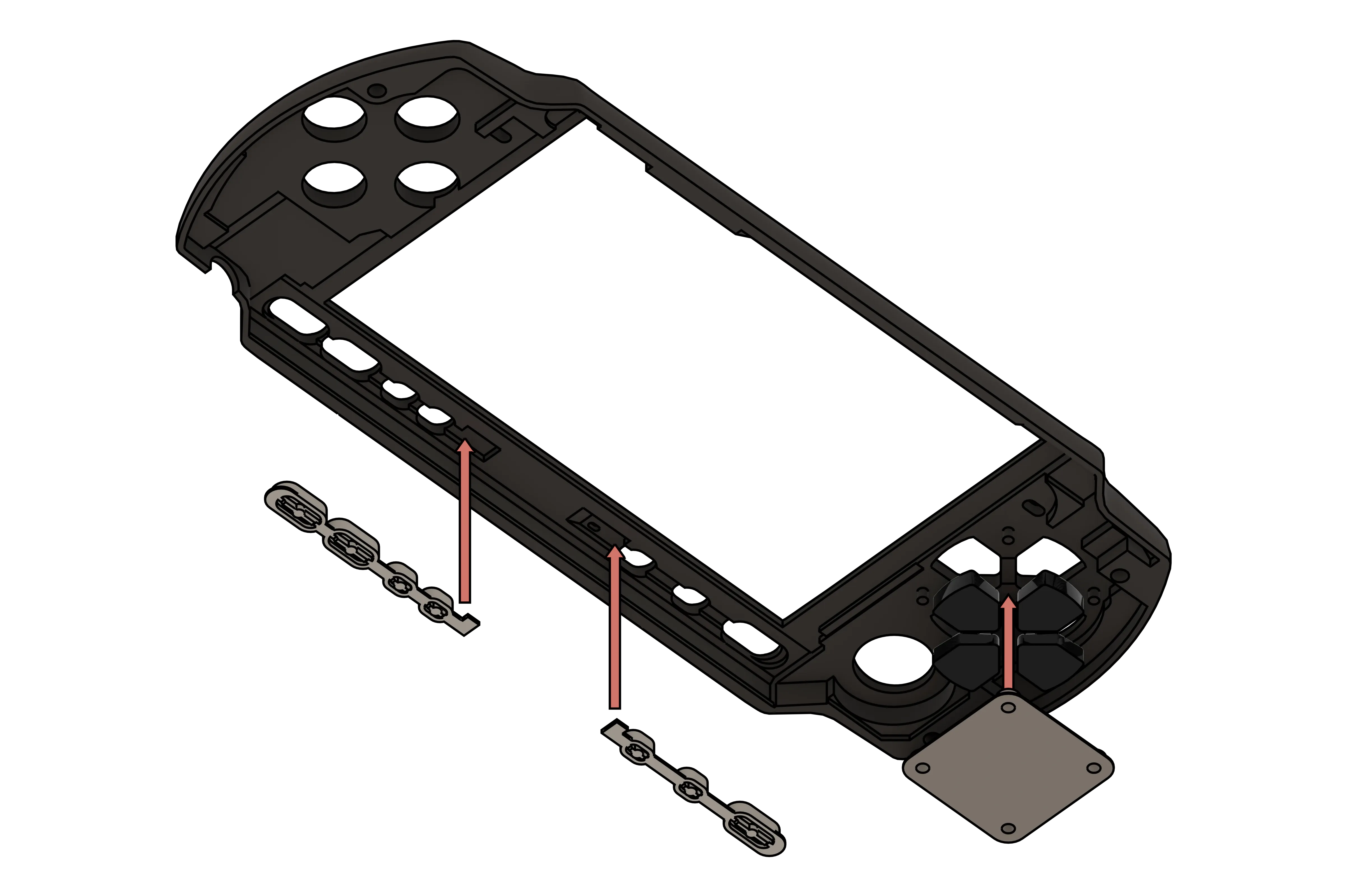 Psp Shell Model PSP 2000/3000 Shell Kit - Free 3D Print Model - MakerWorld