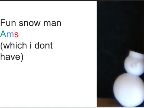 Snow man