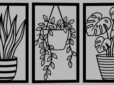 Modern Wall Art  Easy Print No Supports