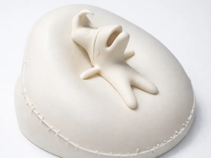 Glep Figure on Pillow – Smiling Friends Fan Art