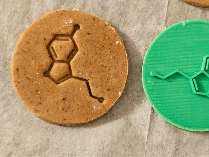 Happy cookie cutter (serotonin stamp)