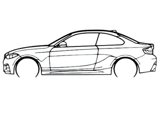 Silhouette BMW F22