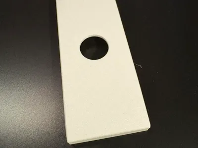 Rectangular cover plate with 36mm hole