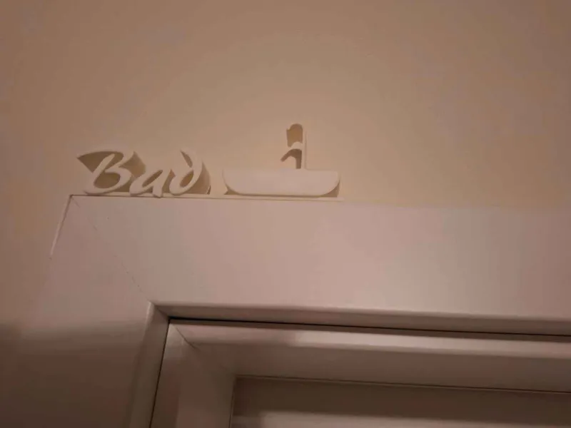 Door Frame Sign Bad