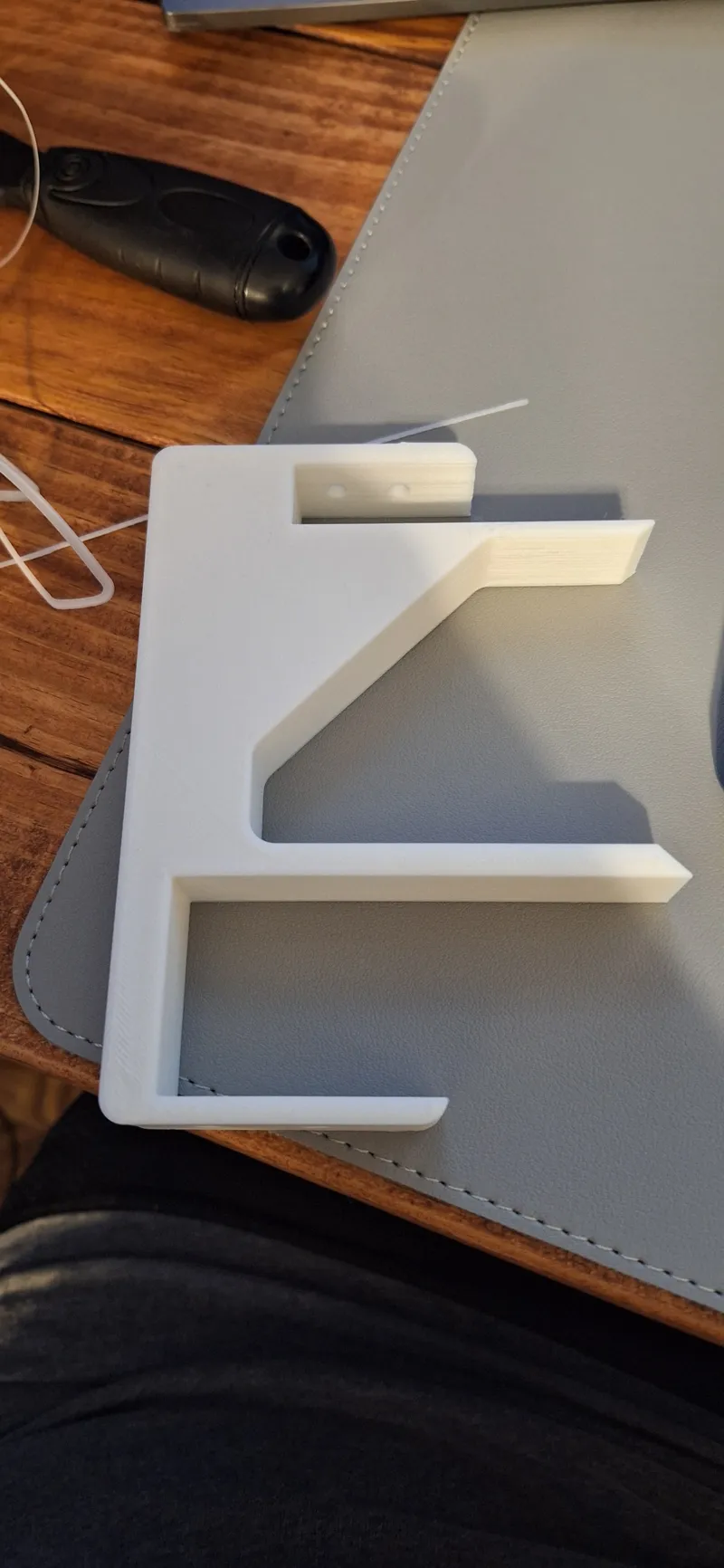 Stealth desk shelf mount