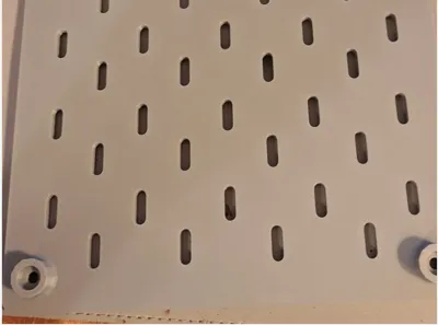 Skadis Pegboard 10mm gap from wall