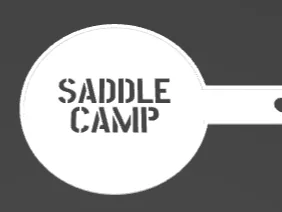 Saddle Camp latte art stencil