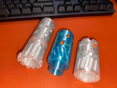 Fits 15mm bearing tube, no hardware, no threaded fasteners