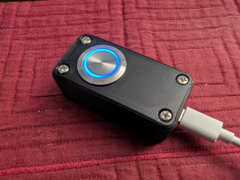 Waveshare ESP32-S3-Zero + LED button enclosure