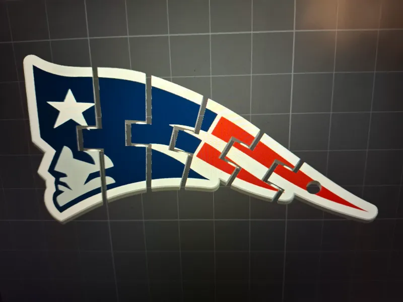 New England Patriots Flexi Fidget Keychain