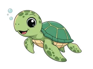 Cute Cartoon-Ish Turlte
