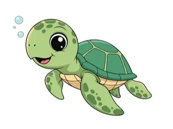 Cute Cartoon-Ish Turlte
