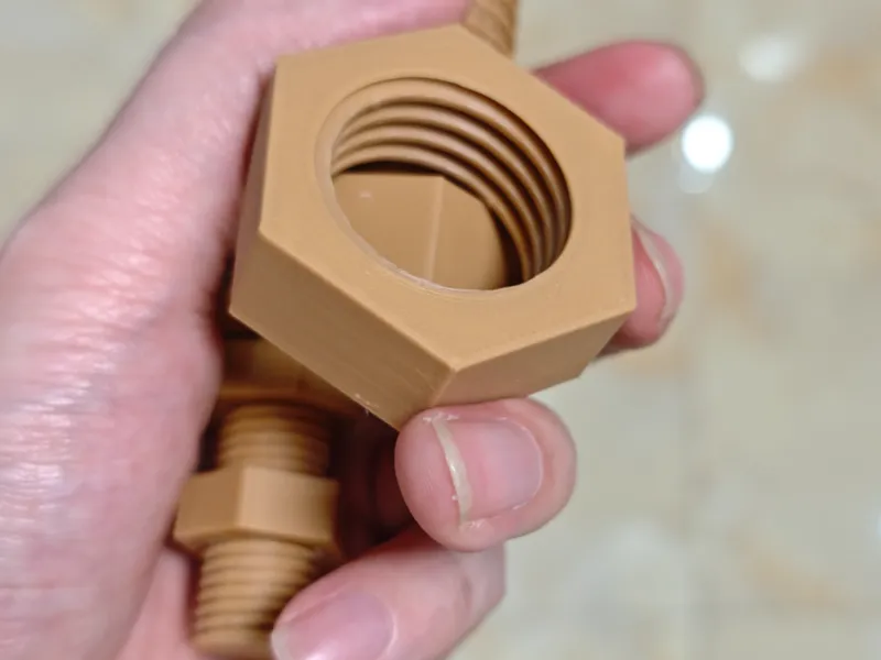 3D打印螺丝 测量孔洞补偿用