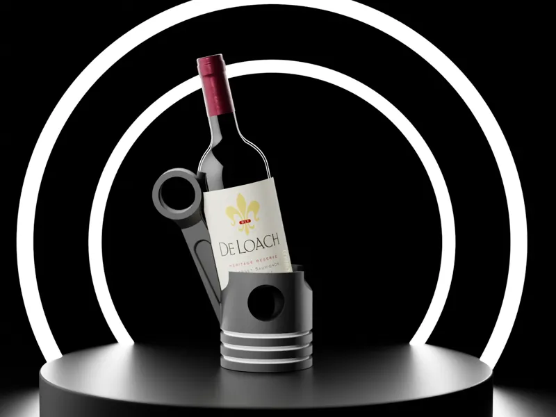 Piston-Wine holder/support