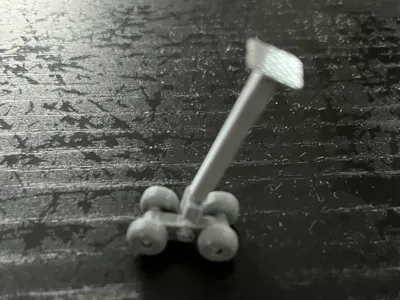 1:200 A330 tilted landing gear model
