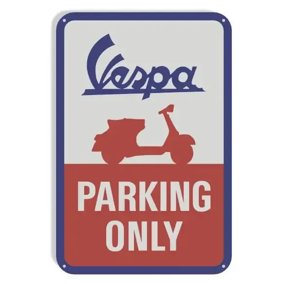 Vespa Parking Only sign Wall Decoration Poster