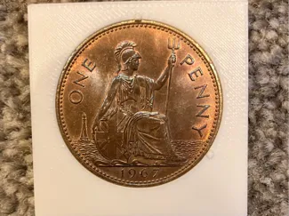 One penny display case
