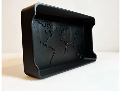 200% Scaled and Cut - World Map Catch-All Tray