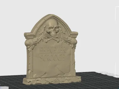 Tombstone of Ebenezer Scrooge
