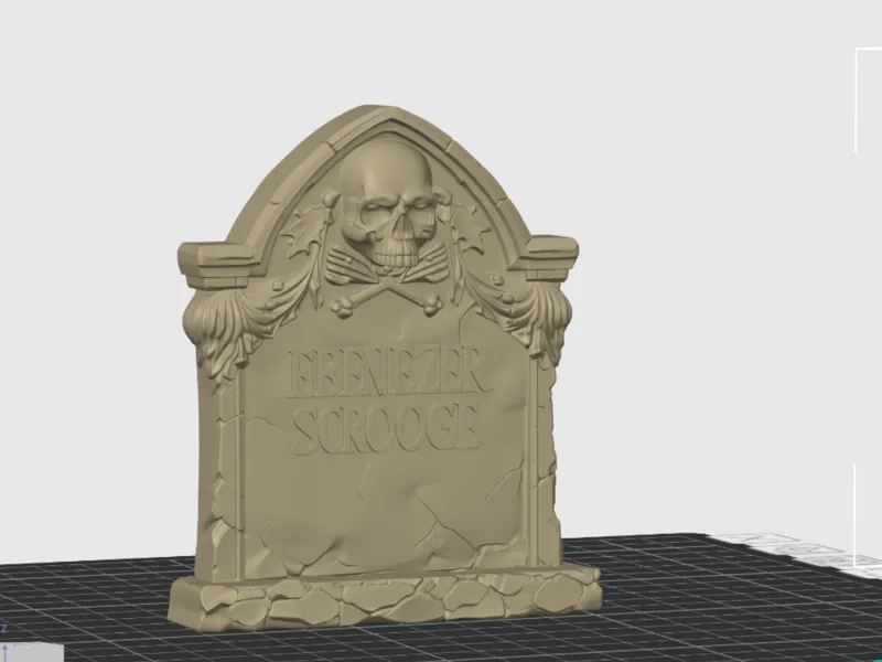Tombstone of Ebenezer Scrooge