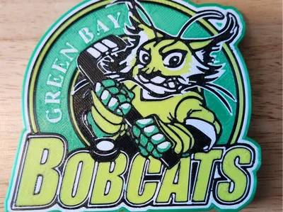 Green Bay Bobcats team logo medallion