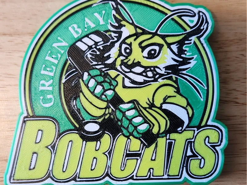 Green Bay Bobcats team logo medallion