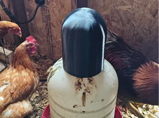 Chicken waterer dome cover for FARM-TUFF 5 Gal