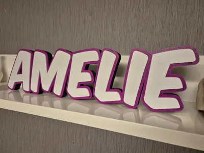 LED Name Lamp "AMELIE"