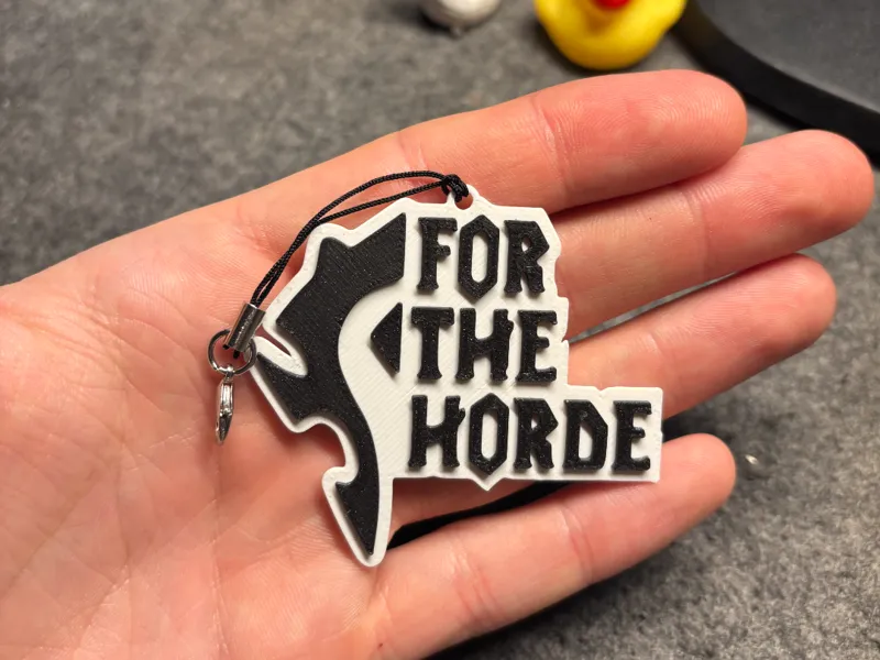 World of warcraft - For the Horde keychain