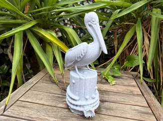 Pelican on Pier Post
