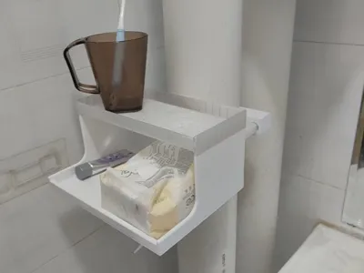Toothbrush and Cup Holder for Bathroom