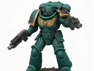 Space Marin- Soldier Teal-Armor-Tactical Miniature
