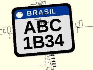 PLACA DE MOTO MERCOSUL