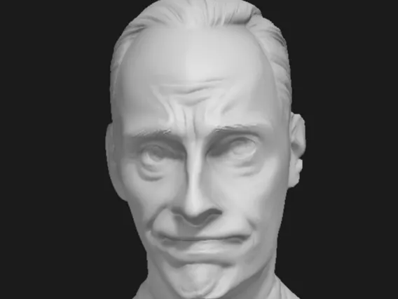 John Waters bust