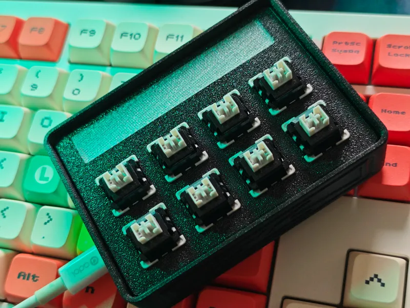 米家八键 磁吸 type-c 透光充电外壳