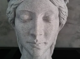 pot vase visage femme style antique