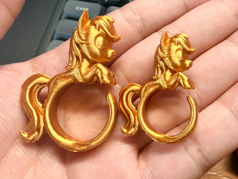 奔跑小马指环