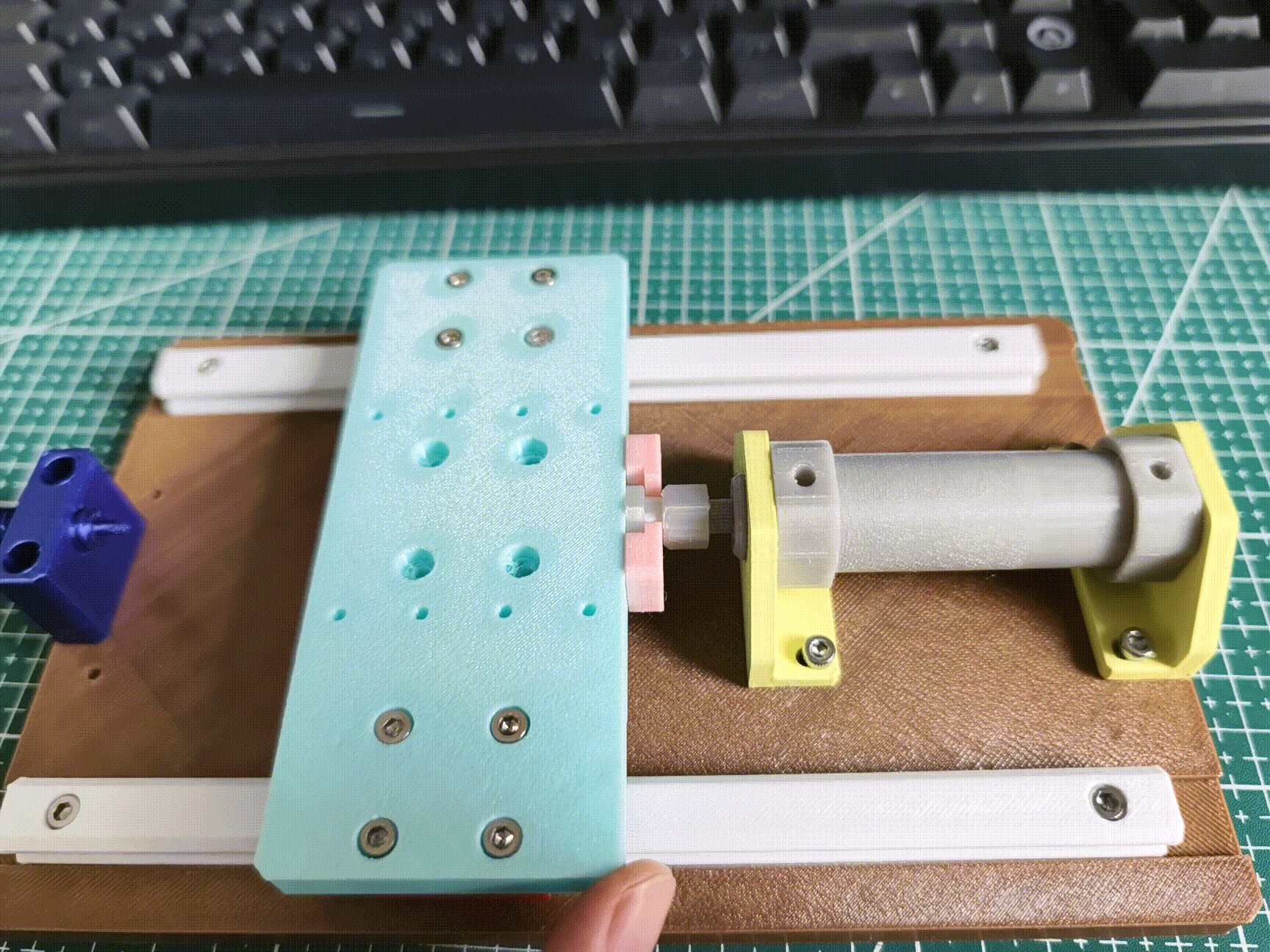 非标自动化气动滑台，学习用简易模型