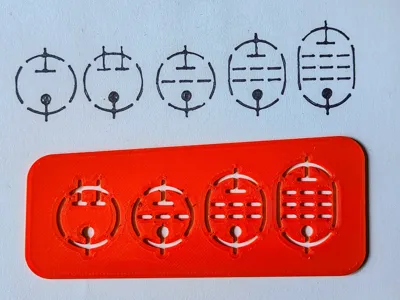 Vacuum Tube Symbol Drawing Template