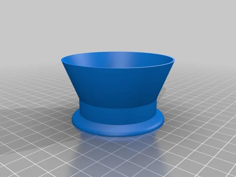 Espresso grind funnel with round lip