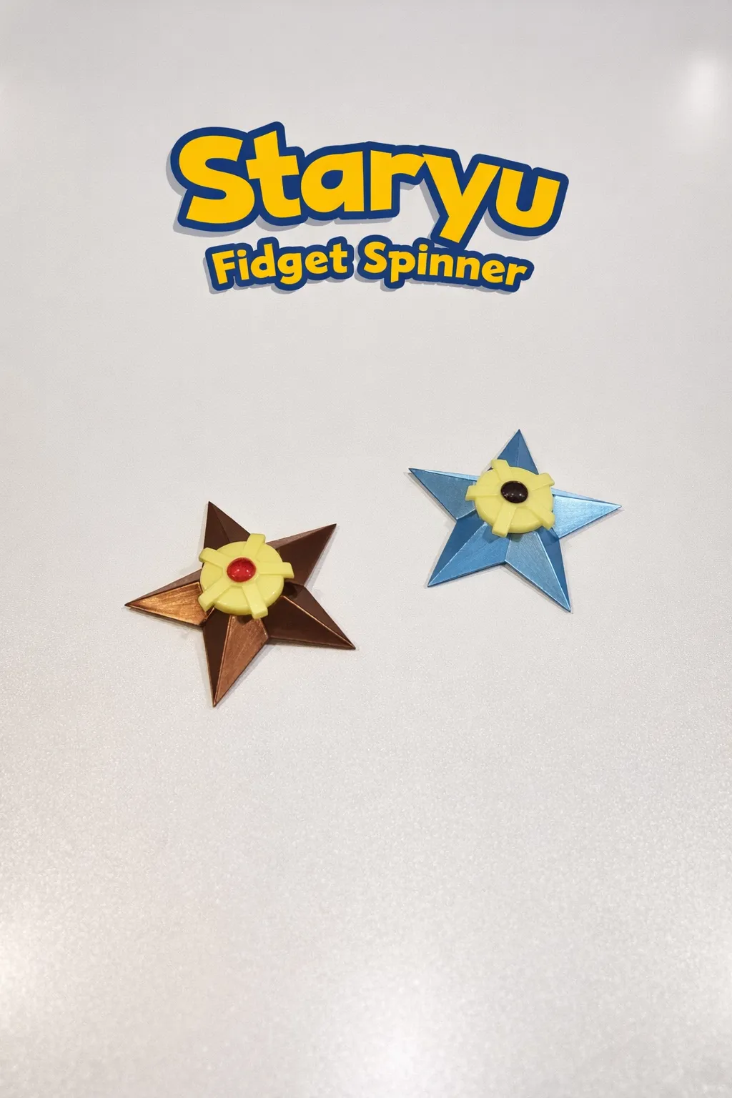 3d printed pokemon staryu fidget spinner