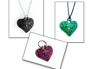 Hinge Heart Pendant