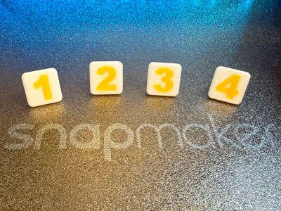 Snapmaker U1 Extruder PTFE Number / Material Clips